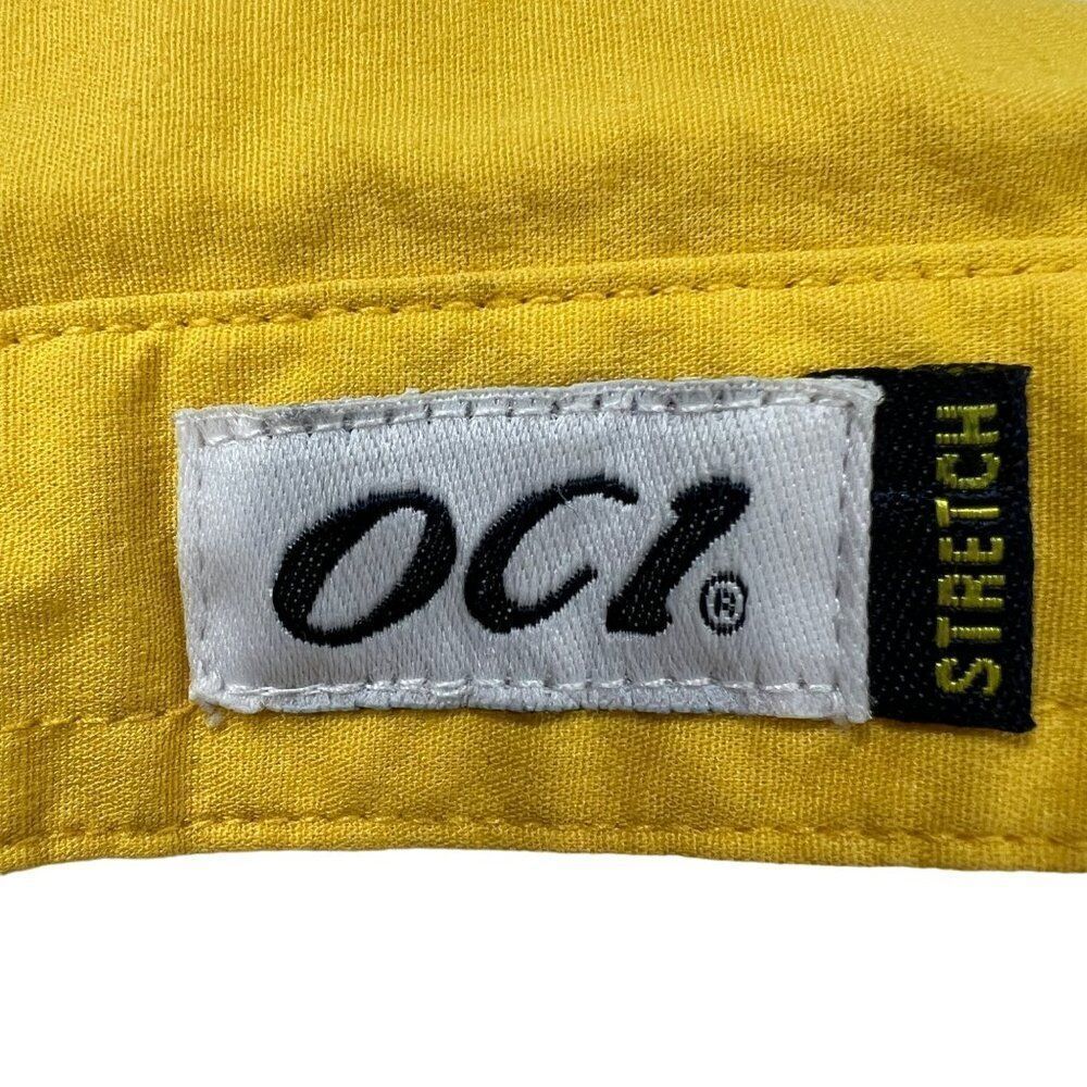 Vintage Y2K Yellow Casual Preppy Sleeveless Collared Summer Halter Crop Top / M - Picture 8 of 8